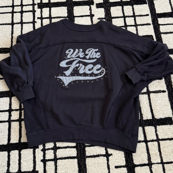 Free People We the Free Oversized Sweatshirt - Picture 2 of 5